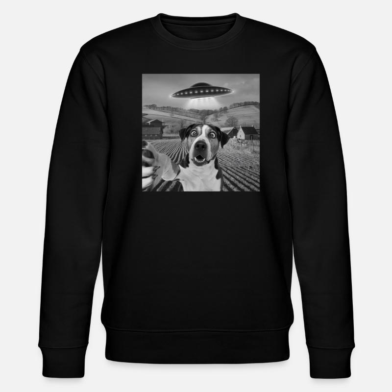 Rencontre extraterrestre Chien Selfie - Sweat bio CHANGER Stanley/Stella Unisexe - noir