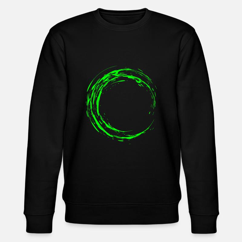 Cercle vert brosse - Sweat bio CHANGER Stanley/Stella Unisexe - noir