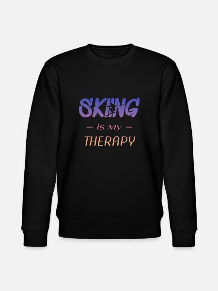 skifahren skiing - Stanley/Stella Unisex Bio-Sweatshirt CHANGER  - Schwarz