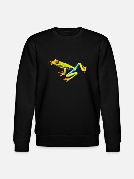 red eye frog frog - Stanley/Stella CHANGER Unisex Organic Sweatshirt - black