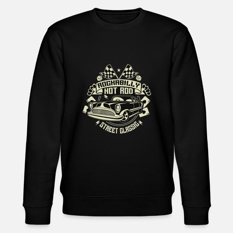 Rockabilly Hotrod - Stanley/Stella Unisex Bio-Sweatshirt CHANGER  - Schwarz
