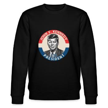 Kennedy pour le président - Sweat bio CHANGER Stanley/Stella Unisexe - noir - Devant - Nik (191cm) & Marisol (170cm)