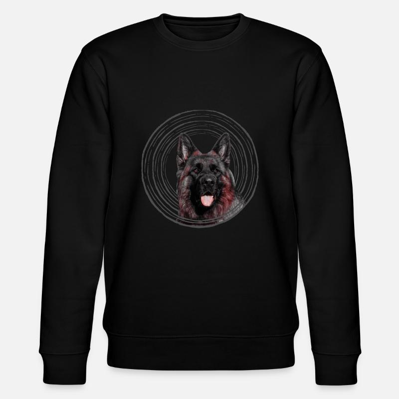 German shepherd - Stanley/Stella CHANGER Unisex Organic Sweatshirt - black