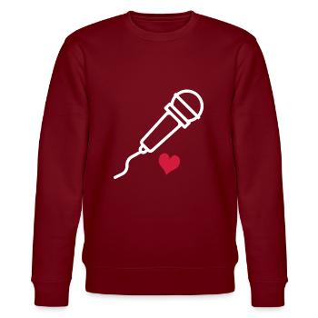 sing - Stanley/Stella CHANGER Unisex Organic Sweatshirt - burgundy - Front - Nik (191cm) & Marisol (170cm)
