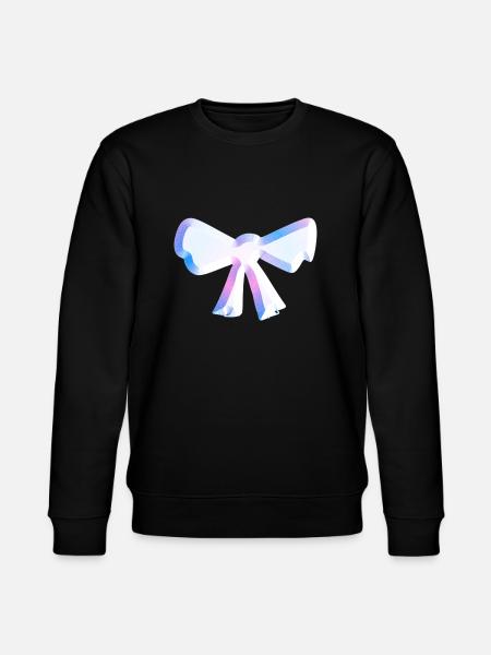 loop symbol fly glitter pink - Stanley/Stella CHANGER Unisex Organic Sweatshirt - black