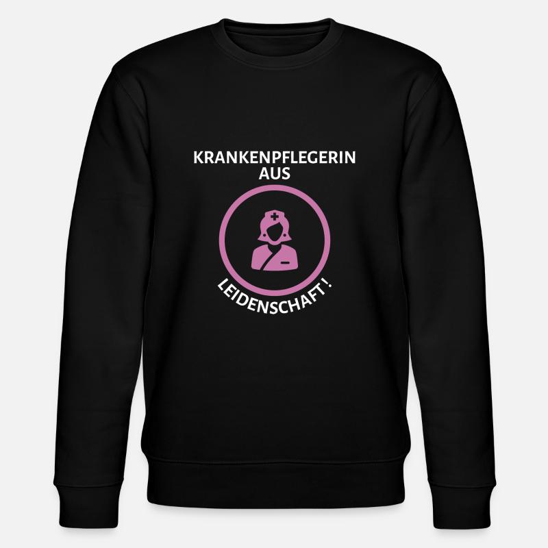 Leidenschaftliche Krankenschwester 2 - Stanley/Stella Unisex Bio-Sweatshirt CHANGER  - Schwarz