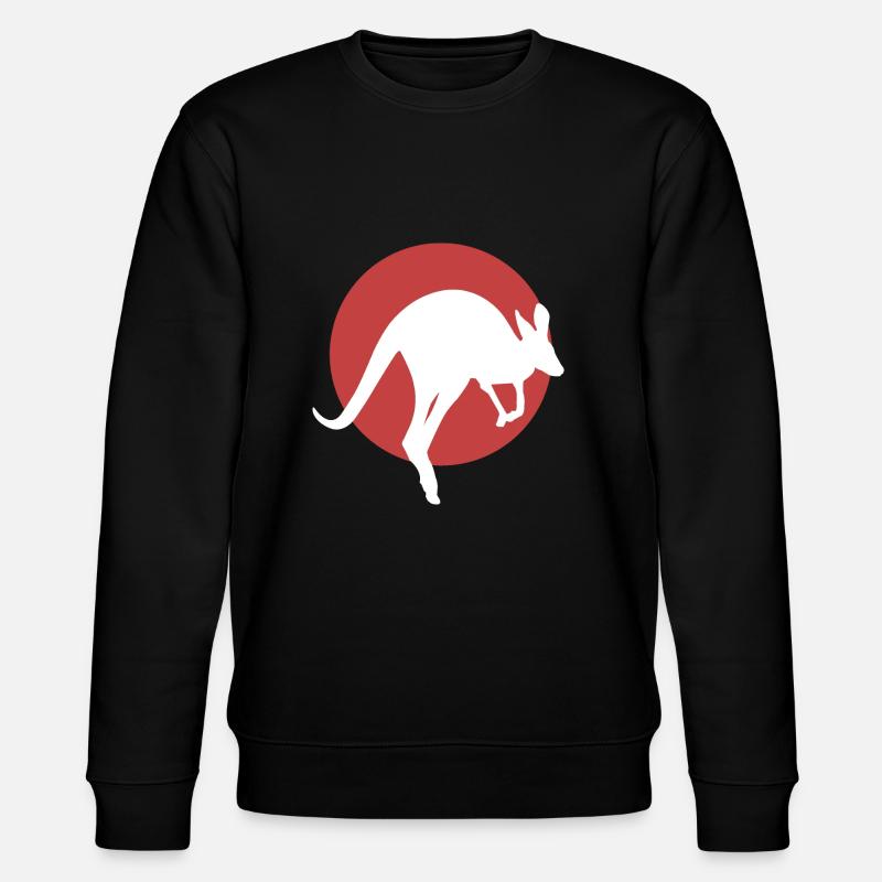 Känguru - Stanley/Stella Unisex Bio-Sweatshirt CHANGER  - Schwarz