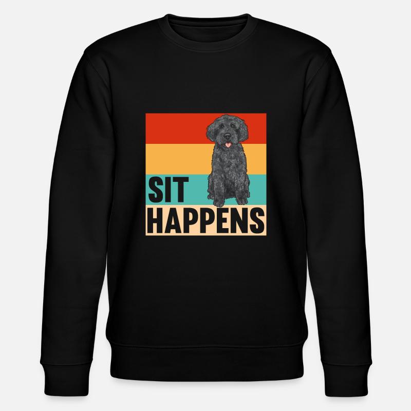 Labradoodle Chien - Sweat bio CHANGER Stanley/Stella Unisexe - noir