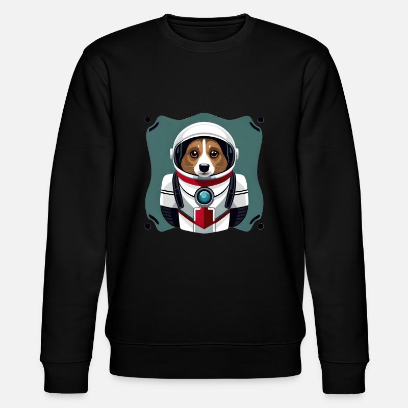 Chien dans l'espace - Sweat bio CHANGER Stanley/Stella Unisexe - noir