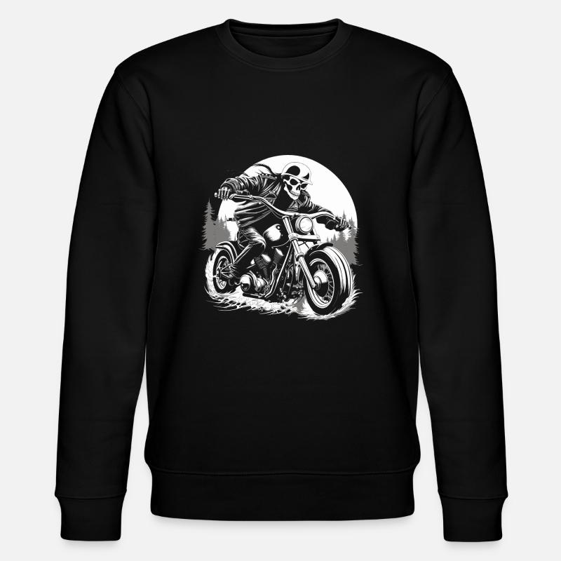 Fahrt mit dem Mond - Stanley/Stella Unisex Bio-Sweatshirt CHANGER  - Schwarz
