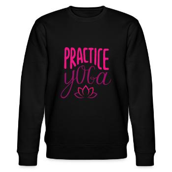 Pratice yoga - Stanley/Stella CHANGER Unisex Organic Sweatshirt - black - Front - Nik (191cm) & Marisol (170cm)