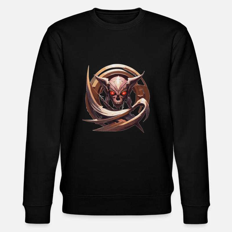 Totenkopfsymbol - Stanley/Stella Unisex Bio-Sweatshirt CHANGER  - Schwarz