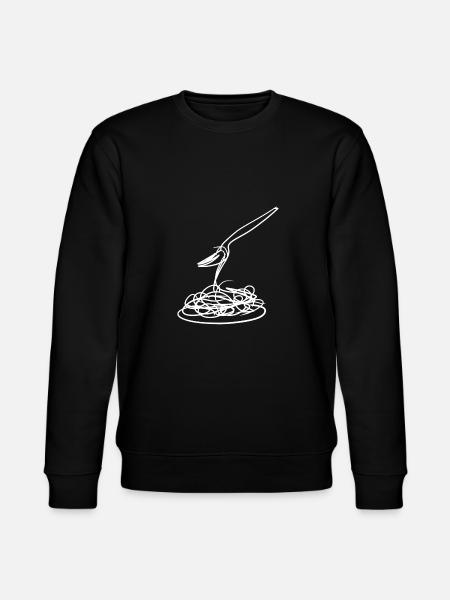 Eat spaghetti - Stanley/Stella CHANGER Unisex Organic Sweatshirt - black