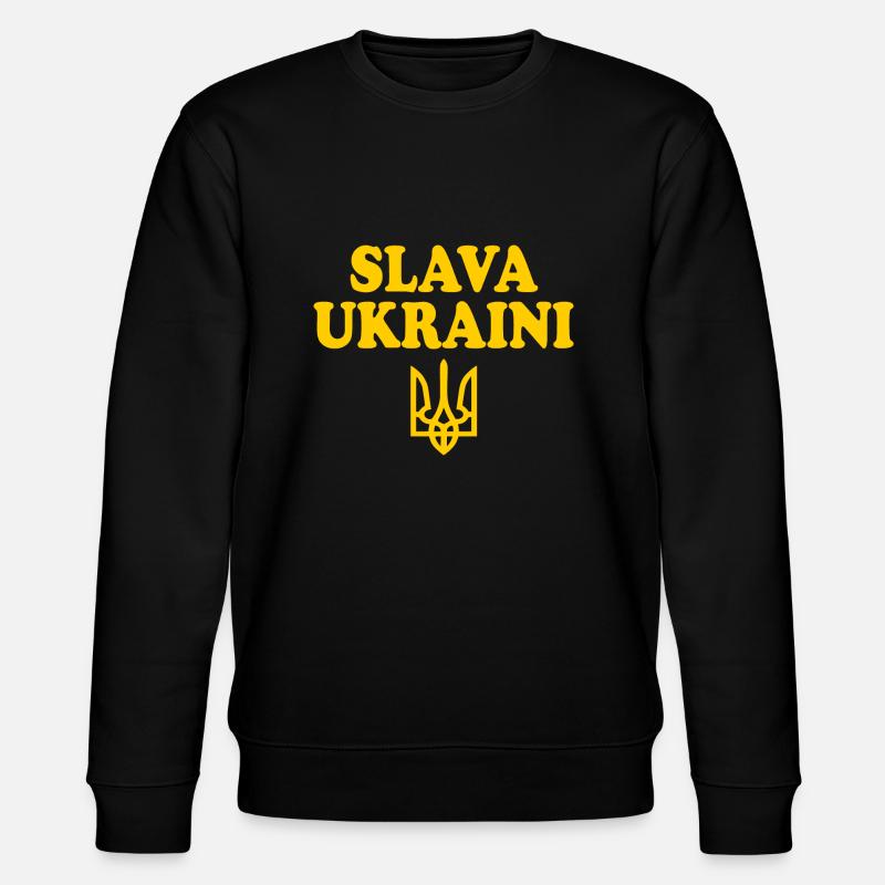 Ukraine - Stanley/Stella Unisex Bio-Sweatshirt CHANGER  - Schwarz