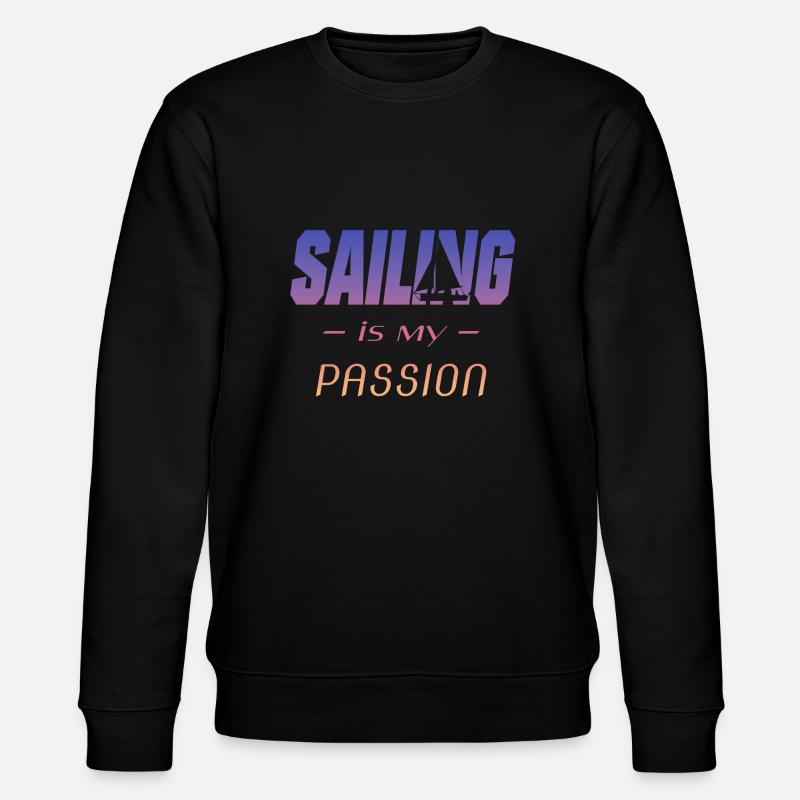 sailing segeln - Stanley/Stella Unisex Bio-Sweatshirt CHANGER - Schwarz
