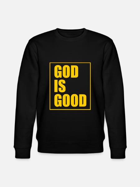 God is good - Stanley/Stella CHANGER Unisex Organic Sweatshirt - black