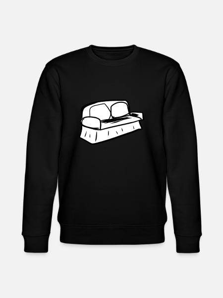 Sofa Symbol Wohnzimmer Möbel Grau - Stanley/Stella Unisex Bio-Sweatshirt CHANGER  - Schwarz