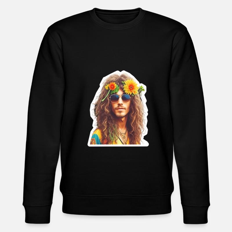 Hippy - Stanley/Stella CHANGER Unisex Organic Sweatshirt - black