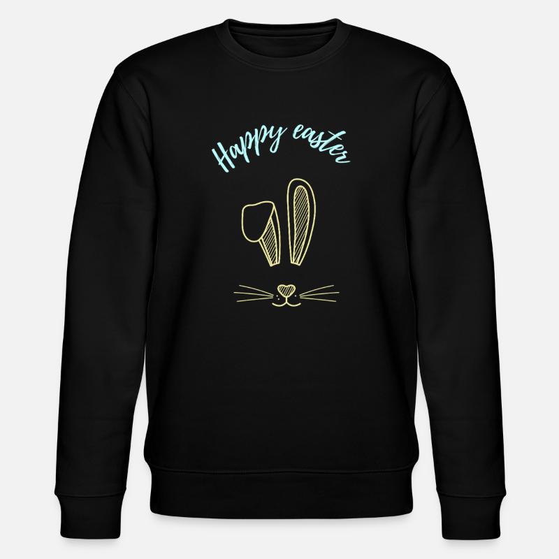 Pâques Pâques lapin dire cadeau - Sweat bio CHANGER Stanley/Stella Unisexe - noir