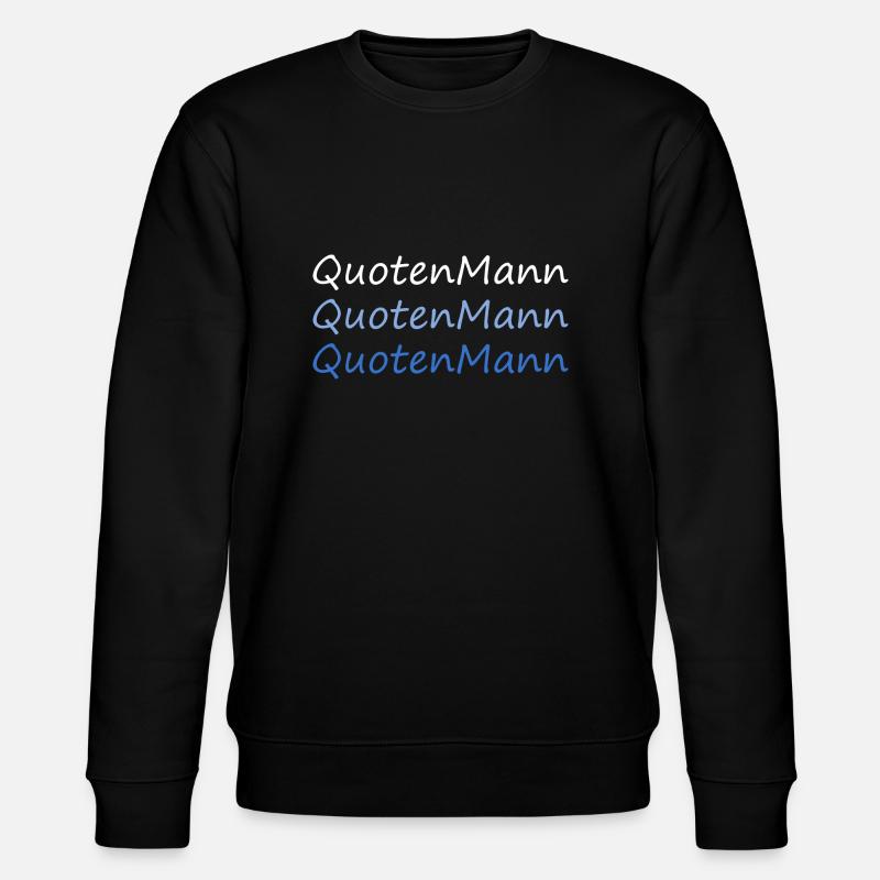 Quotenmann - Stanley/Stella Unisex Bio-Sweatshirt CHANGER  - Schwarz