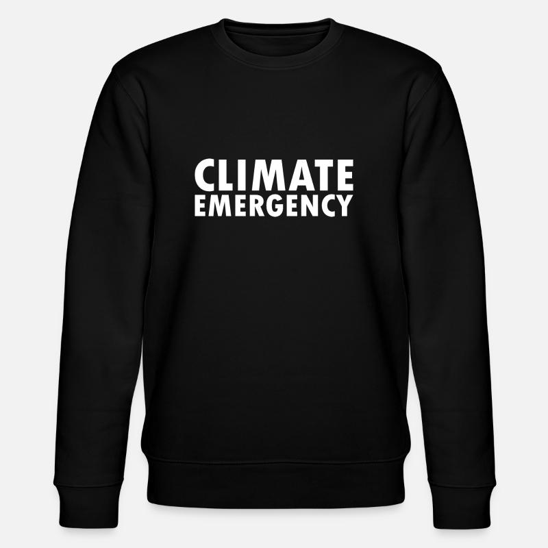 Climate emergency - Stanley/Stella CHANGER Unisex Organic Sweatshirt - black