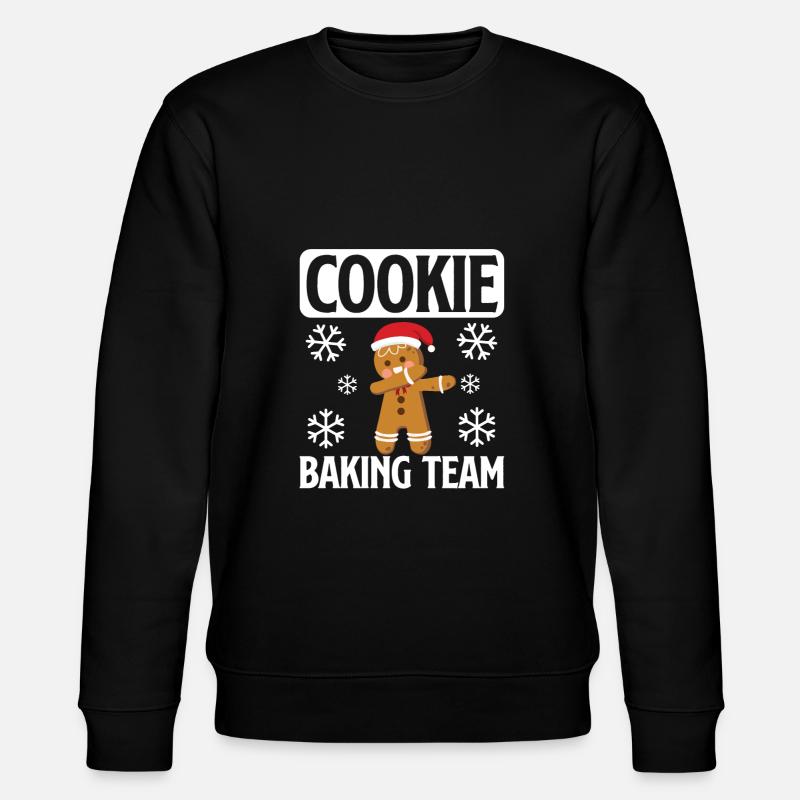 Dabbing Gingerbread - Stanley/Stella CHANGER Unisex Organic Sweatshirt - black