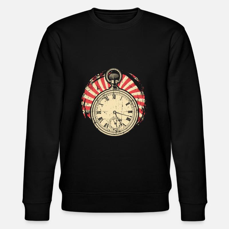Uhrmacher Uhr - Stanley/Stella Unisex Bio-Sweatshirt CHANGER  - Schwarz