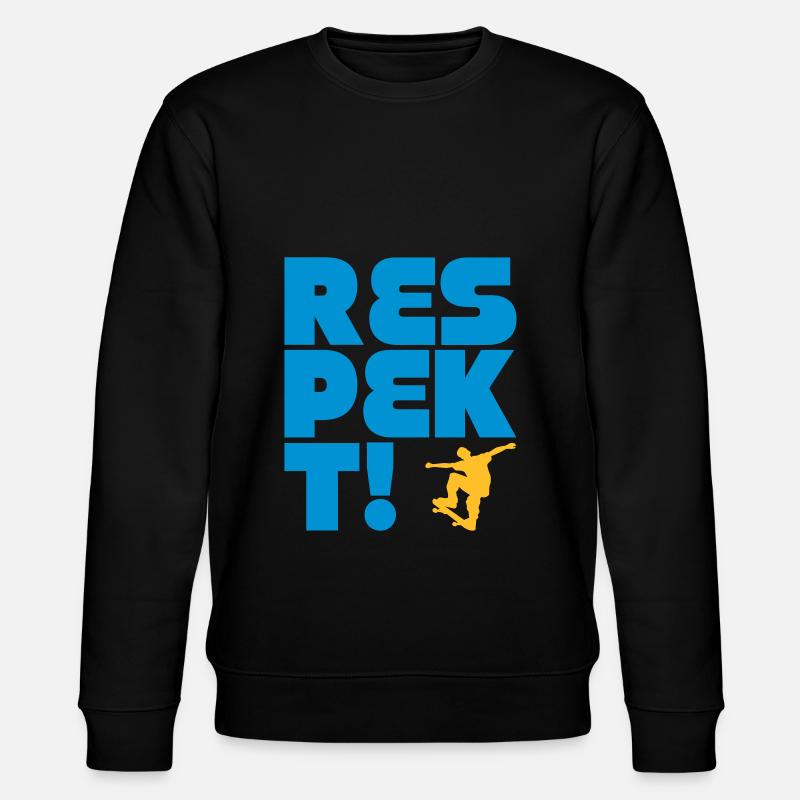 respekt skateboard - Stanley/Stella Unisex Bio-Sweatshirt CHANGER  - Schwarz