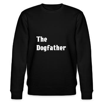 The Dogfather - Stanley/Stella Unisex Bio-Sweatshirt CHANGER  - Schwarz - Vorne - Nik (191cm) & Marisol (170cm)