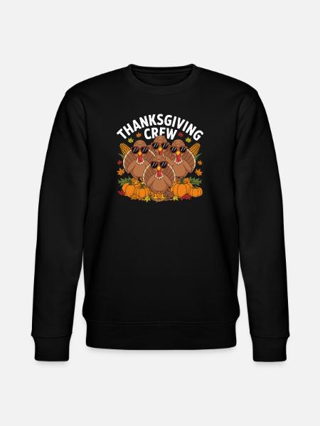 Thanksgiving Crew Erntedank - Stanley/Stella CHANGER Unisex Organic Sweatshirt - black