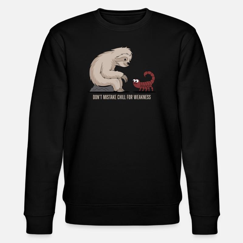 Skorpion Sternzeichen Faultier: Verwechsle - Stanley/Stella Unisex Bio-Sweatshirt CHANGER - Schwarz
