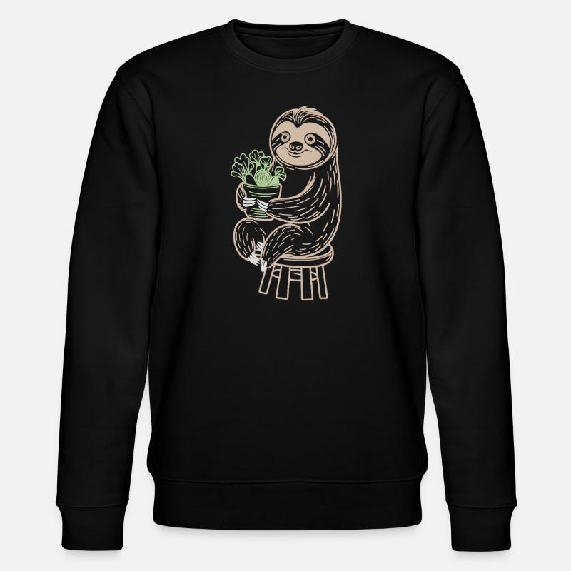 Cozy Sloth Délice végétarien végétalien - Sweat bio CHANGER Stanley/Stella Unisexe - noir