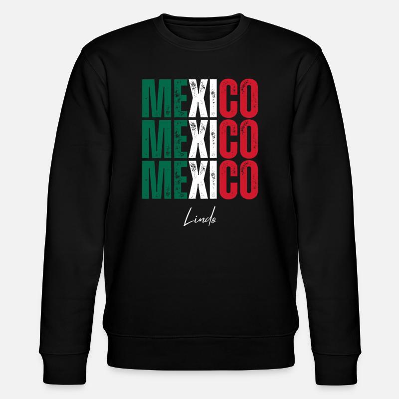 Drapeau du Mexique, fierté mexicaine - Sweat bio CHANGER Stanley/Stella Unisexe - noir