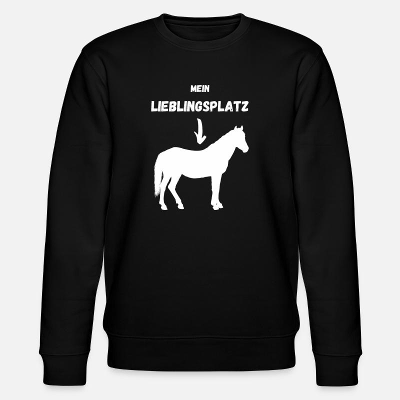 Mein Lieblingsplatz - Stanley/Stella Unisex Bio-Sweatshirt CHANGER  - Schwarz