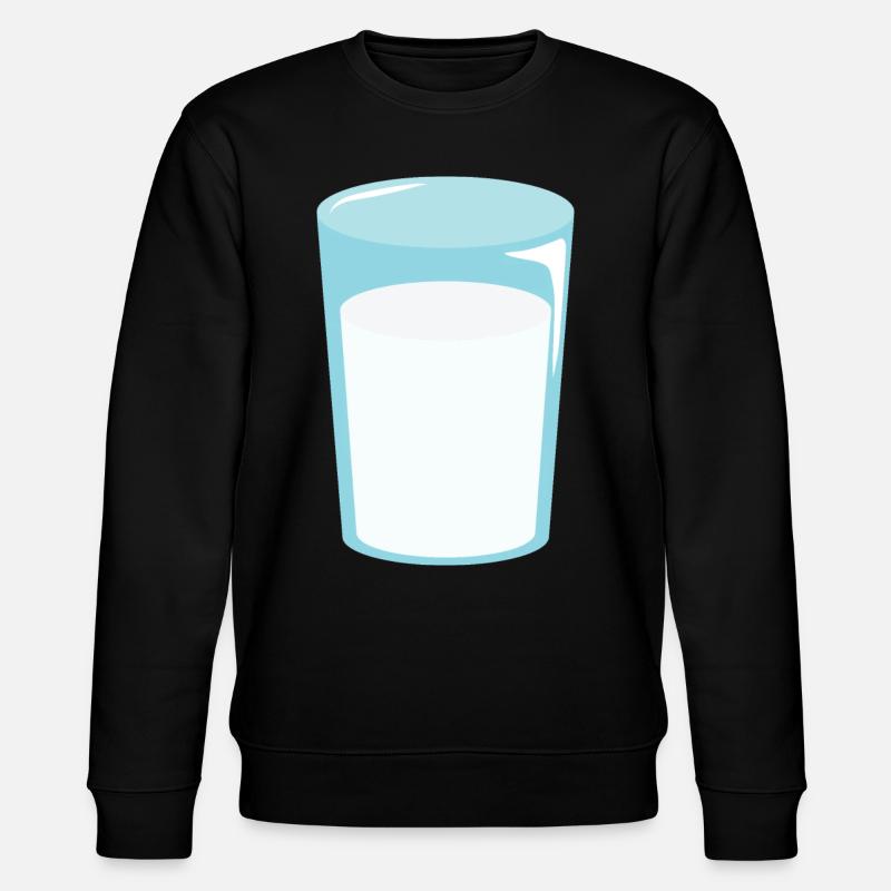 Verre de lait - Sweat bio CHANGER Stanley/Stella Unisexe - noir
