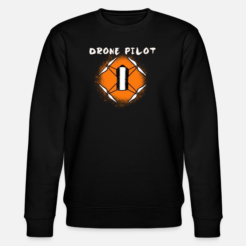 Drone - Pilote de drone - Sweat bio CHANGER Stanley/Stella Unisexe - noir