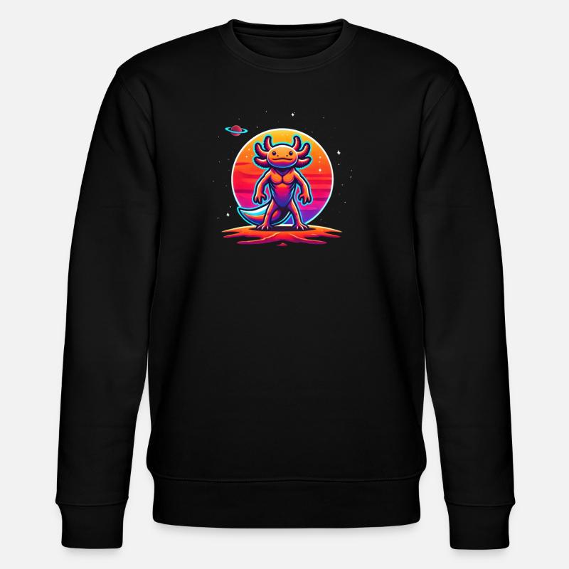 Axolotl - Stanley/Stella Unisex Bio-Sweatshirt CHANGER  - Schwarz
