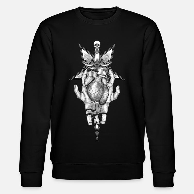 Aching Heart - Black version - Stanley/Stella CHANGER Unisex Organic Sweatshirt - black