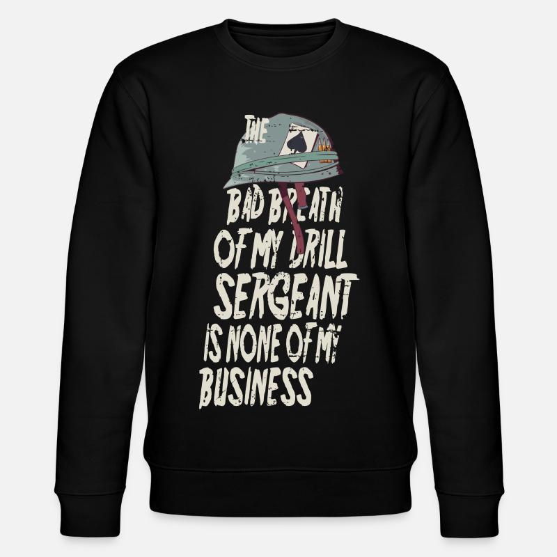 Drill Sergeant Mundgeruch - Stanley/Stella Unisex Bio-Sweatshirt CHANGER  - Schwarz