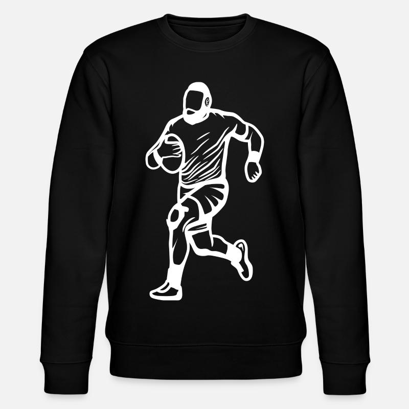 Rugby Spieler - Stanley/Stella Unisex Bio-Sweatshirt CHANGER  - Schwarz
