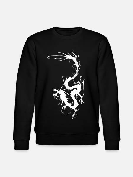 Dragon de fumée blanche - Sweat bio CHANGER Stanley/Stella Unisexe - noir