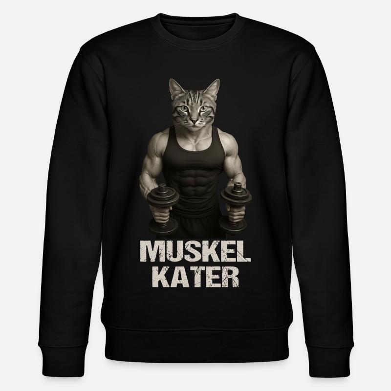 Muskelkater - Stanley/Stella Unisex Bio-Sweatshirt CHANGER - Schwarz