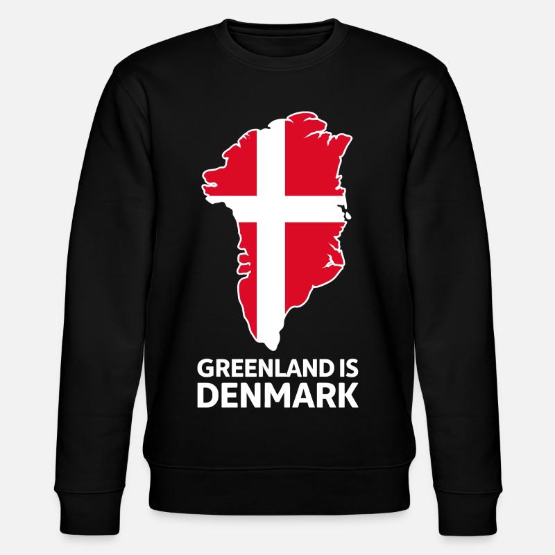 Carte du drapeau Groenland-Danemark - Sweat bio CHANGER Stanley/Stella Unisexe - noir