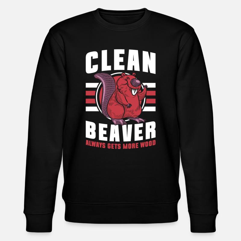 Rodent Tree Trunk - Stanley/Stella CHANGER Unisex Organic Sweatshirt - black