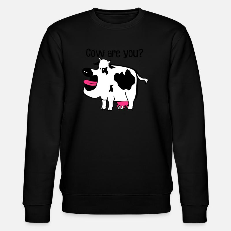 Kuh sind Sie? - Stanley/Stella Unisex Bio-Sweatshirt CHANGER  - Schwarz