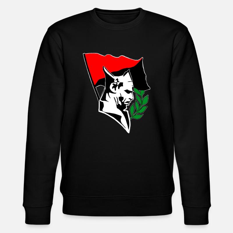 Durruti - Anarchy Flag - Stanley/Stella Unisex Bio-Sweatshirt CHANGER  - Schwarz