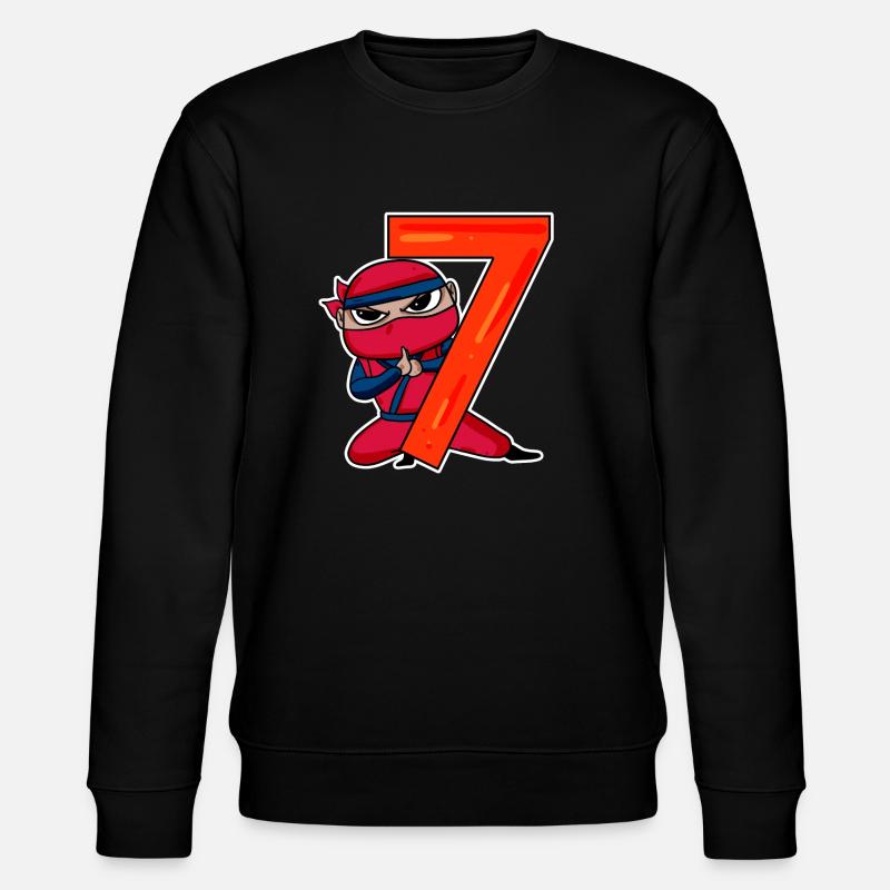 Fils Ninja de 7 ans - Sweat bio CHANGER Stanley/Stella Unisexe - noir