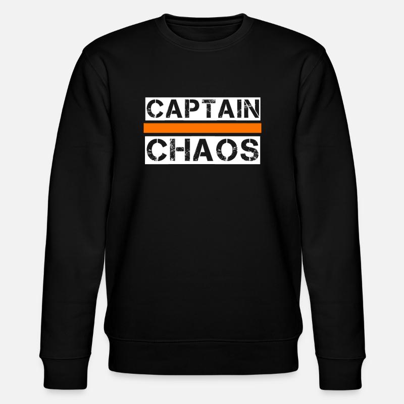 Captain chaos - Stanley/Stella CHANGER Unisex Organic Sweatshirt - black