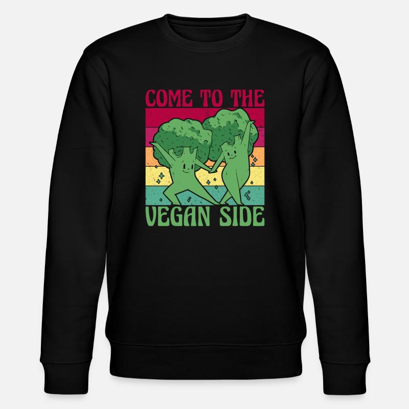 Come to the Vegan Side - Stanley/Stella CHANGER Unisex Organic Sweatshirt - black