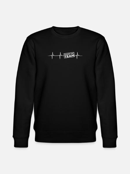 TraTransplantation Team Heartbeat - Stanley/Stella CHANGER Unisex Organic Sweatshirt - black